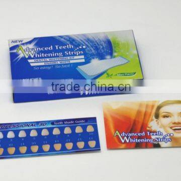 Eu standard professional teeth whitening strips with non peroxider, tooth whitening