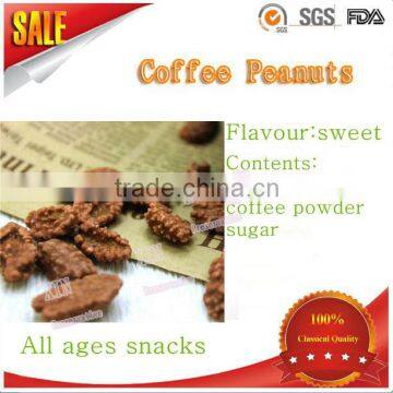 groundnuts snack best selliing wholesale price coffee coated peanuts snacks/mixed flavor coated peanuts/coffee coated peanut