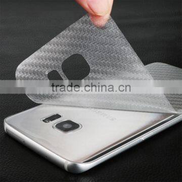 Durable 3D Anti-fingerprint Clear Carbon Fiber Back Film Screen Protector Protective Guard For Samsung Galaxy S7 Edge Vynil photo-4