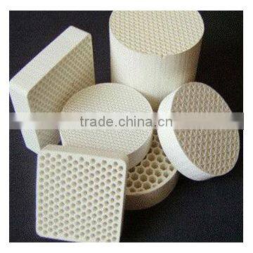 Ceramic honeycomb use in automobile tail gas purification