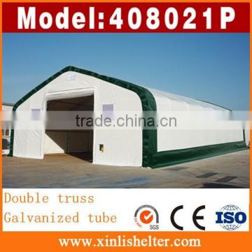 Large Outdoor Waterproof Double Truss Steel Frame Strong Warehouse Shelter