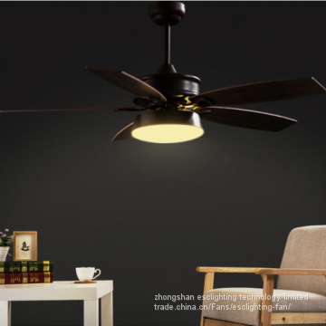 110-240v 18w Orient Wine Wood Blade Ceiling Fan With Led Light 3 Color Light photo-2