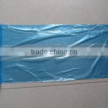 hdpe double seal flat bags on roll,blue