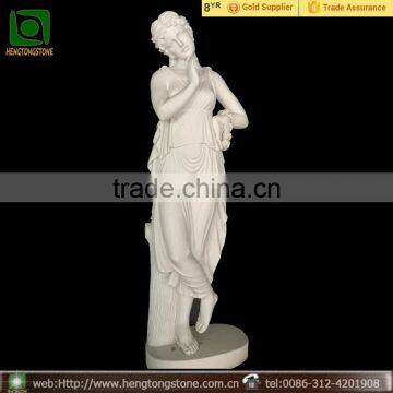 Garden Marble Statue of Flower Girl made In Hebei