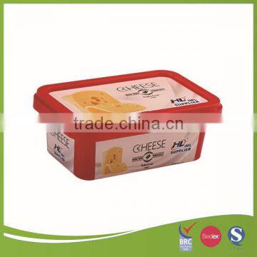 Food Grade IML pp Plastic Cheese Containers