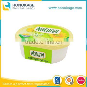 250g Custom IML Plastic Margarine Tub,Spreadable Soft Butter Container Supplier