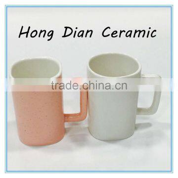 creative ceramic mug,White ceramic porcelain tumbler beaker shaving mug with handle