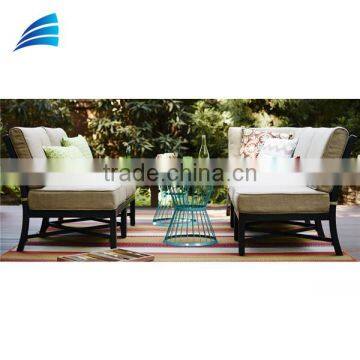 5 piece outdoor patio garden conversation sofa set