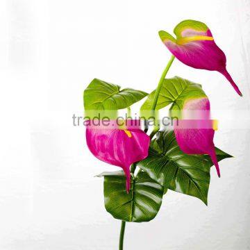 SJ10131016 Fabric Decorative Flores/ Ornament Silk Flower Anthurium Artificial Flowers photo-2