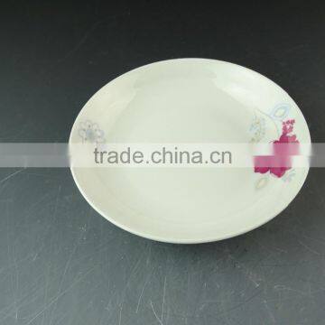 Decorative Dinner Plate for Restaurant, Cheap Wholesale Stocked White Porcelain Plate photo-2