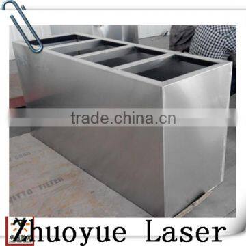 Hot Saled Customized Galvanized Stainless Steel Flower Pot/ Outdoor Rectangular Planter Box for Garden photo-5