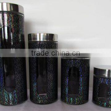 4pieces Color Metal Coated Hot Sales Storage Jar photo-3