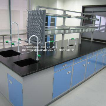 Island Bench 3000*1500*850mm All Steel Laboratory Central Table photo-2