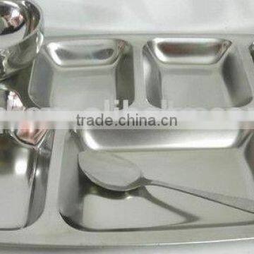 Stainless Steel Fast Food Dinner Plate photo-3