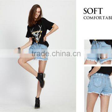 Manufacturer Denim Jeans/Shorts Customize Loose and Comfortable Shorts for Women photo-6