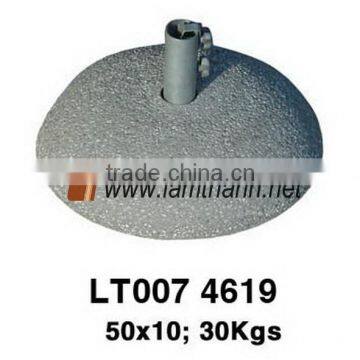 Outdoor Decoration Vietnam Grey Stone Terrazzo Round Umbrella Base