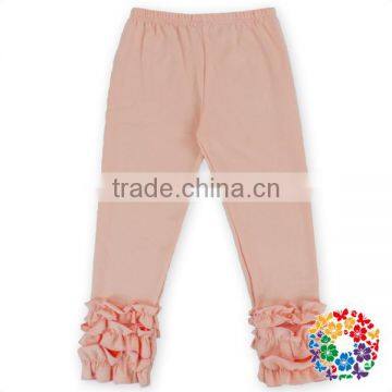 New Arrival 100% Cotton Kids Ruffle Pants Many Colors Ruffle Capri Pants Wholesale Best Prices Ruffle Pants photo-3