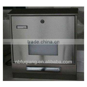 FQ-200 Stainless Steel Mailbox,solar Letter Box,solar Postbox photo-2