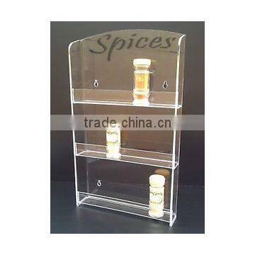 Factory Wholesale Clear Acrylic Wall Mounted/wall Hanging Spice Bottle Rack photo-2