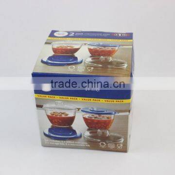 Food Grade Microwave Pots/Set of 2 Microwave Bowl With Lid photo-2