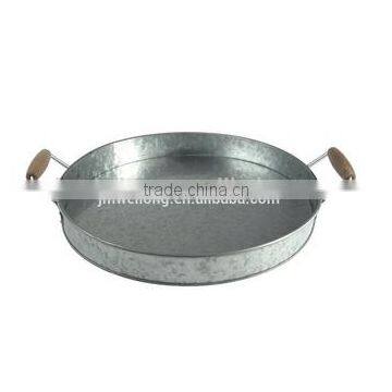 Round/ Square Metal Food Serving Tray photo-3