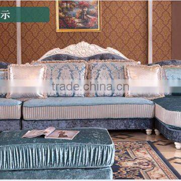 M09 Living Room Furniture L Shaped Luxury Fabric Sofa photo-2