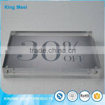 2017 Clear Transparent Acrylic Product Sign Board photo-5