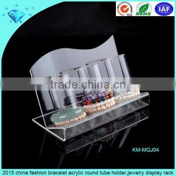 2 Tier Clear Acrylic T-Bar Bracelet Display Necklace Jewelry Displays Stands photo-6