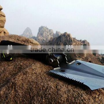 High-Class Outdoor Multifunction Hunting Accessories Shovel Knife Saw Fire Flint