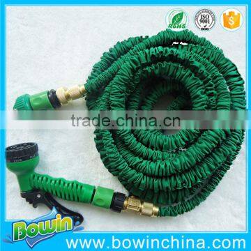 Factory direct export brass connector expandable garden hose with valve