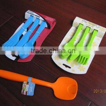 plastic knife fork