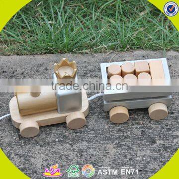 2017 Wholesale Baby Wooden Pull Along Toys Best Design Kids Wooden Pull Along Toys Top Fashion Children Pull Along Toys W05C074 photo-4