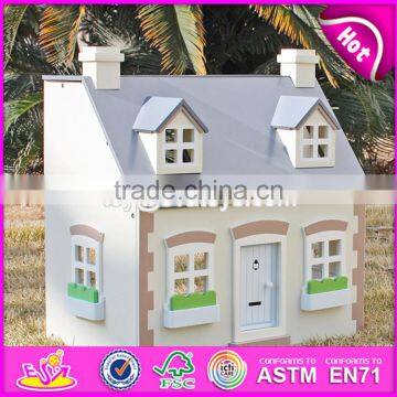2017 New Design Children Solid Wood Victorian Dolls House W06A236 photo-2