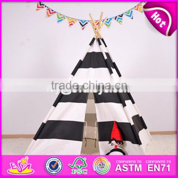 Classic Indian cotton kids play tent high quality indoor wooden poles kids play tent W08L003