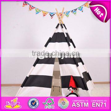 Deluxe Indoor Play Kids Teepee Tent Natural Cotton Canvas Indian Kids Teepee Tent W08L005 photo-2