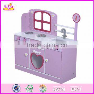 2017 New Products Children Cooking Set Wooden Pink Play Kitchen W10C263 photo-4