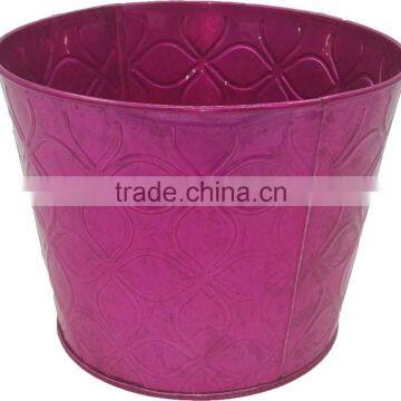 Christmas Ornament Mini Brown Metal Flower Pot photo-5