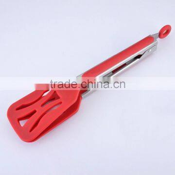 Hot Sale Portable BBQ TPR Handle Silicone Tongs