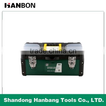 plastic cover iron toolbox/toolkit with high grade