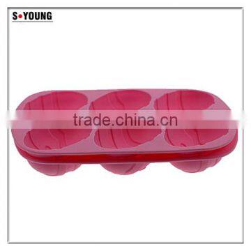 11035 Christmas Series Silicone Baking Moulds,cookie Moulds,egg Shaped Silicone Cake Mould photo-5