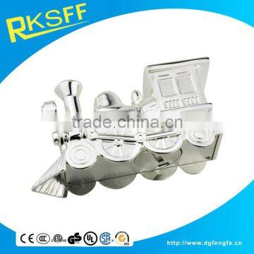 Manufacturer Exquisite Die Casting Zinc Alloy Eco-friendly Train Shape Coin Bank photo-5