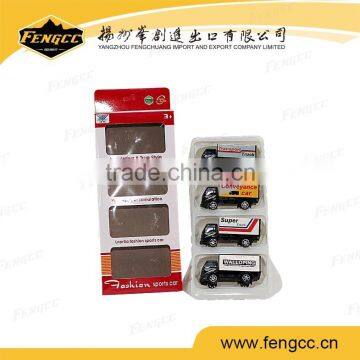 Die cast metal pull back toy car with IC light