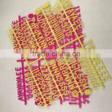 Custom Colorful Plastic Letters for Felt Letterboard photo-5