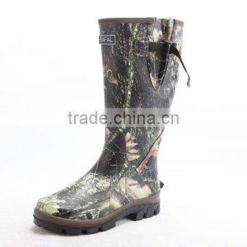 neoprene or cotton lining camouflage camo rubber hunting boots