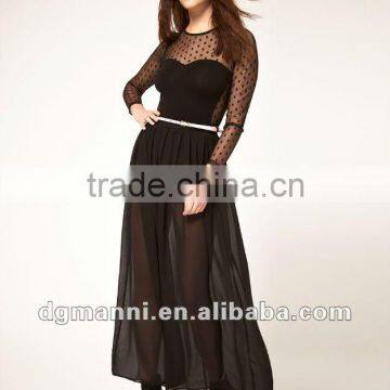 lady fashion Maxi Skirt with Pleats