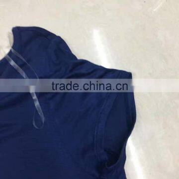 Women Stock Clothing Stylish Irregular Blank T-shirt photo-3