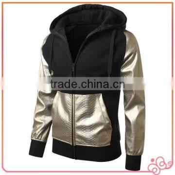 With Hood Winter Fleece Zipper-up Men Knit Hoodie photo-2