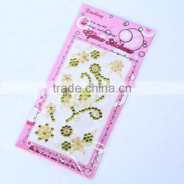 Custom Mixed Color Butterfl Rhinestone Jewelry Seal Rhinestone Acrylic Decoration Stickers photo-4