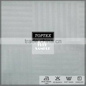 Wholesale 110" Wide Cotton Bedding 100% Cotton Sateen Stripe Fabric for Making Bed Sheets in Roll , Hotel Bedding photo-3