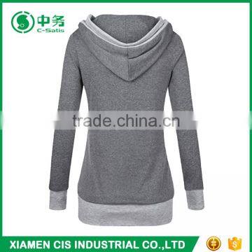 Hot Sale Cheap No Pockets Sublimation Slim Fit Womens Plain Pullover Hoodies photo-2